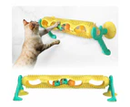 Cat Toys Track Ball Play Rotating Tunnel Interactive Training Light Catnip Mint