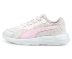 Puma Pre-School Girls' Taper Running Shoes - Nimbus/Cloud/Pink Lady/Puma White