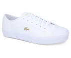 Lacoste Women's Ziane Plus Grand 01201 Sneakers - White/Gold