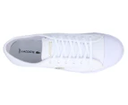 Lacoste Women's Ziane Plus Grand 01201 Sneakers - White/Gold