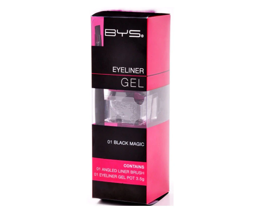 BYS Make Up Eyeliner Gel with Brush Black