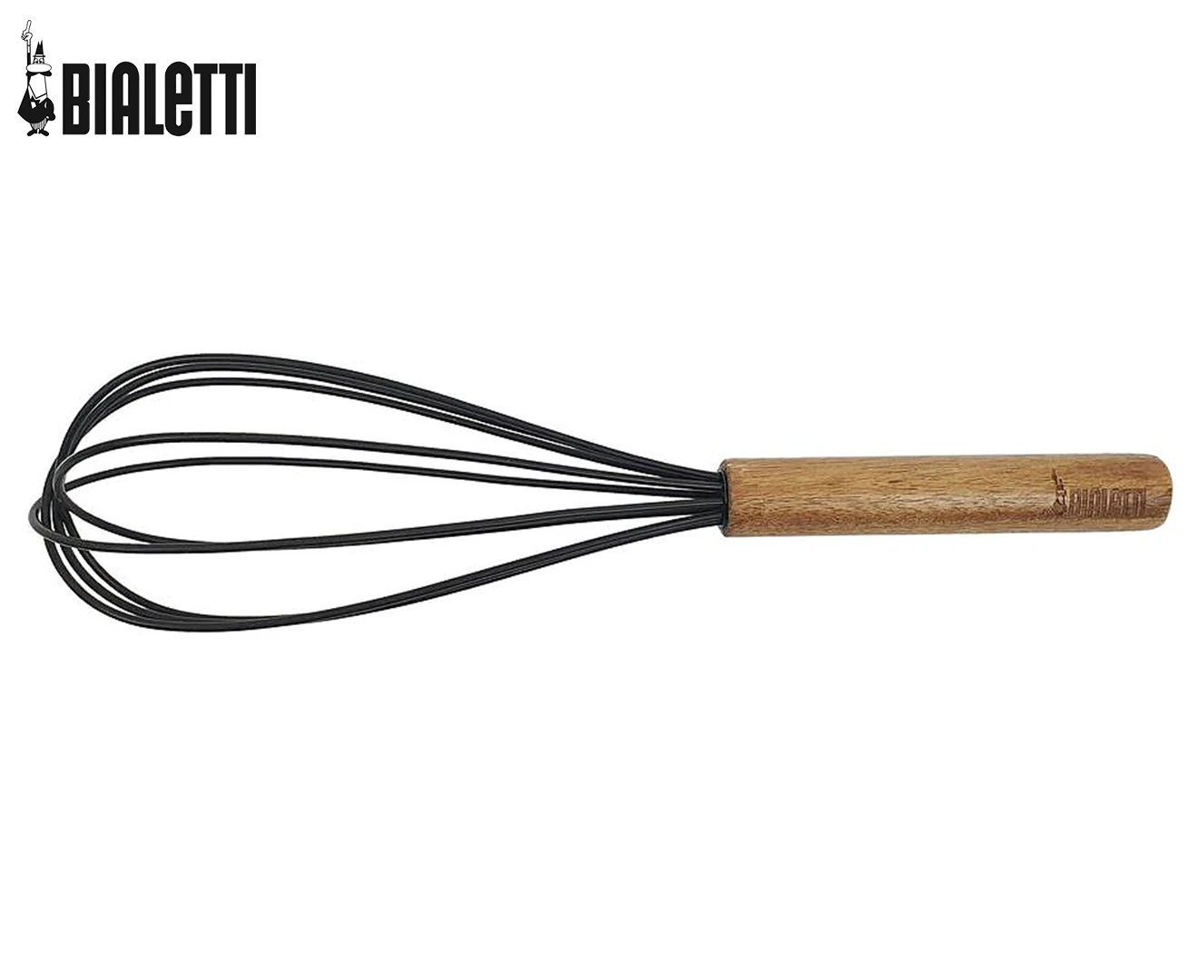 Bialetti 27cm St. Clare Acacia Handle Silicone Whisk