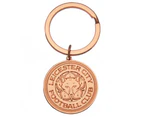 Leicester City FC Rose Gold Plated Keyring