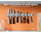 Knife Holder Block Magnetic Wall Mounted Tools Rack Stainless Steel  50cm