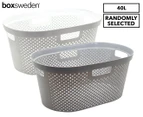 Box Sweden 40L Hudson Laundry Basket - Randomly Selected
