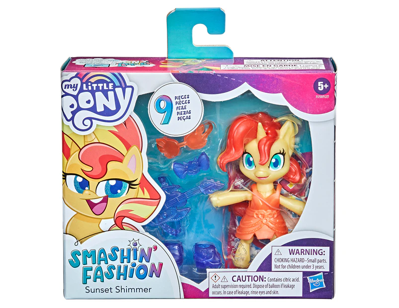 My Little Pony 9-Piece Smashin' Fashion Sunset Shimmer Set