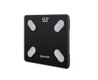 Wireless Digital Bathroom Body Fat Scale 180KG Bluetooth Scales Weight BMI Water black