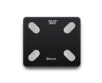 Wireless Digital Bathroom Body Fat Scale 180KG Bluetooth Scales Weight BMI Water black