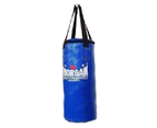 MORGAN Short & Skinny Punch Bag Muay Thai Boxing MMA [Filled Blue] - Blue