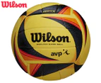 Wilson OPTX AVP Replica Official Size Beach Volleyball - Black/Yellow