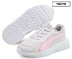 Puma Pre-School Girls' Taper Running Shoes - Nimbus/Cloud/Pink Lady/Puma White