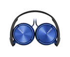 Sony MDR-ZX310AP Stereo Over-Ear Headphones - Blue  - [Au Stock]