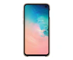 Samsung Galaxy S10e Leather Back Cover - Grey