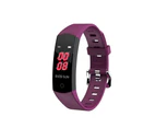 TODO Fitness Tracker Smart Watch Body Thermometer Temperature BPM Monitor - Purple