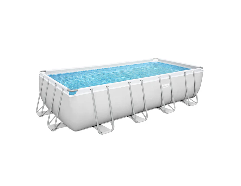 Bestway Power Steel Rectangle Above-Ground Outdoor 4.88m Pool w/ Pump/Cover