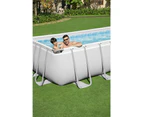 Bestway Power Steel Rectangle Above-Ground Outdoor 4.88m Pool w/ Pump/Cover