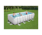 Bestway Power Steel Rectangle Above-Ground Outdoor 4.88m Pool w/ Pump/Cover