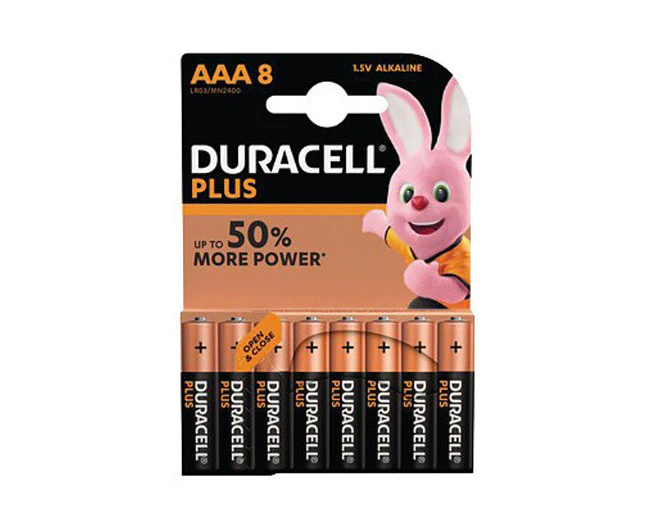 Duracell Coppertop Alkaline AAA Batteries 8-Pack