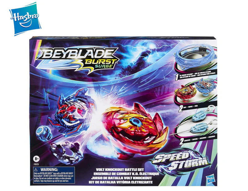 Hasbro Beyblade Burst Surge Speedstorm Volt Knockout Battle Set - Blue/Multi