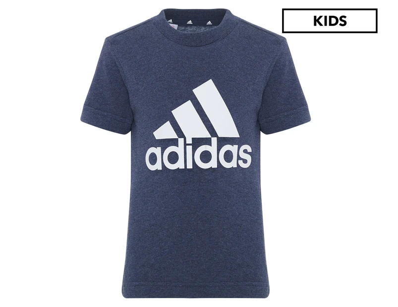 Adidas Boys' Essentials Tee / T-Shirt / Tshirt - Crew Navy Mel/White