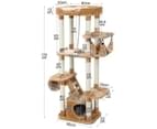 178cm Multi-Level Cat Tree Tower Scratching Post Scratcher Activity Gym Pet Climbing House 2