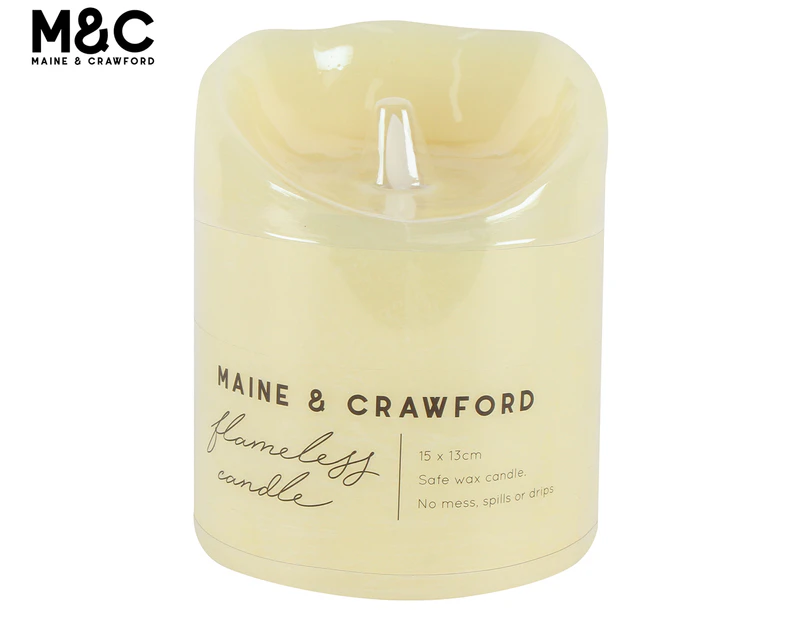 Maine & Crawford 15x12.5cm Moving Flame Candle