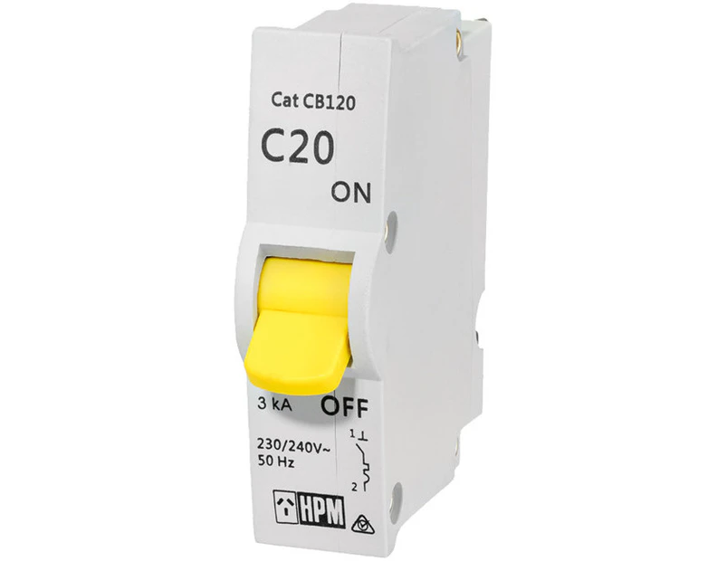 CDCB120 HPM 20A Circuit Breaker HPM  Suitable For 20A Hot Water & Power Circuits  20A CIRCUIT BREAKER