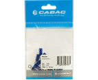 CABAC RT2-3K-20  Ring Terminals Blue 3Mm Stud 20Pk Wire Range 1-2.5Mm Square    RING TERMINALS BLUE 3MM STUD