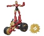 Bend And Flex Marvel Avengers: Flex Rider Iron Man Playset - Red/Gold/Black 2