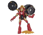 Bend And Flex Marvel Avengers: Flex Rider Iron Man Playset - Red/Gold/Black