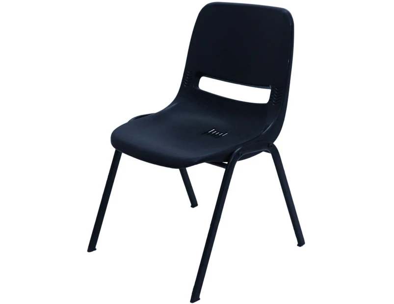 Rapidline Stacking Chair Pp W450Mm X D370Mm X H440Mm Black