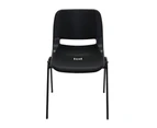 Rapidline Stacking Chair Pp W450Mm X D370Mm X H440Mm Black