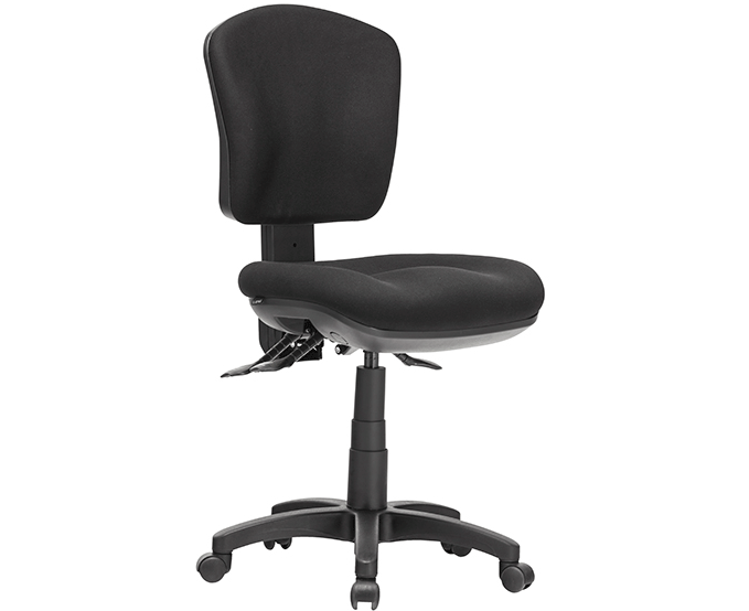 AQUA LOW BACK Task Chair METRO BLACK FABRIC