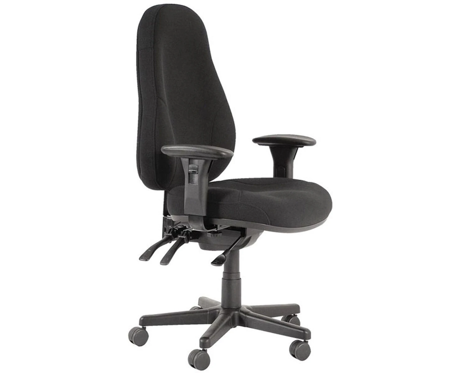 Buro Persona Chair With Arms Jett Fabric Upholstery Black