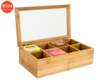 Ortega Kitchen 8 Cube Bamboo Tea Box - Natural