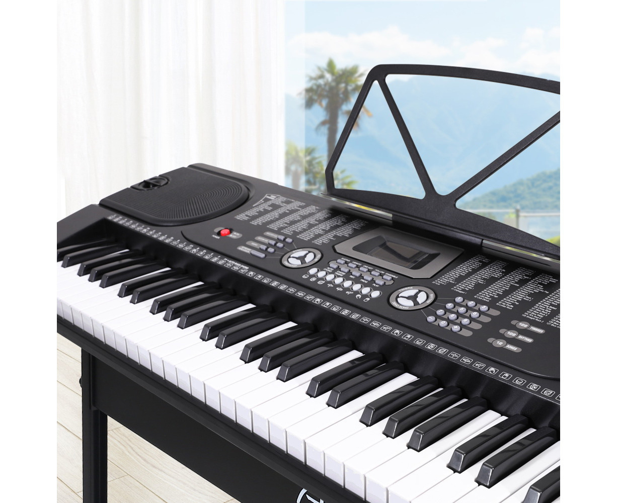61 Key Classic Electronic Keyboard Piano Organ Portable Electric Music Digital LCD Black 