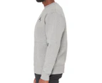 Nike Men's Jumpman Air Fleece Crew Sweater - Carbon Heather/Black