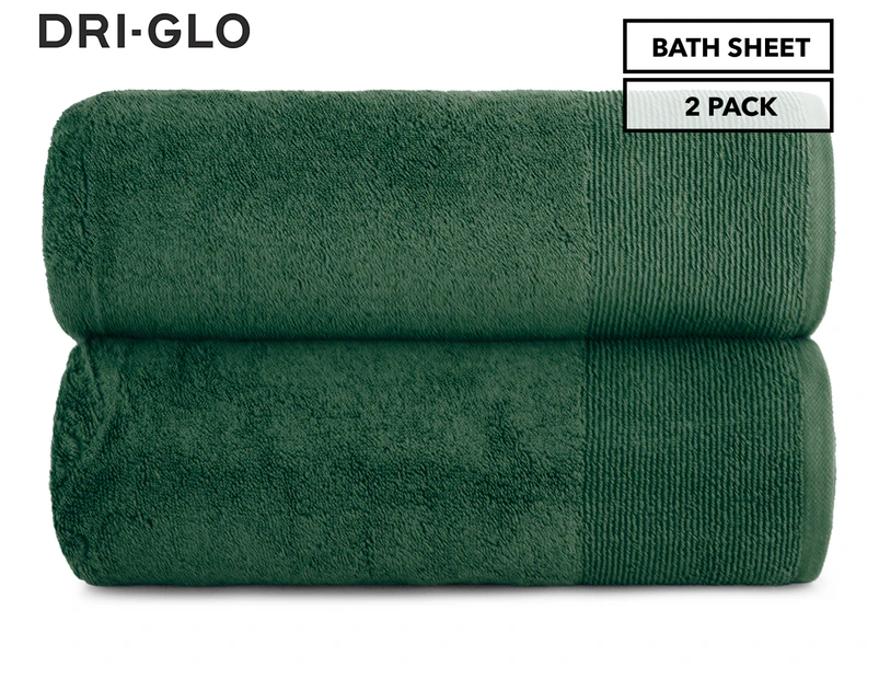Dri-Glo Bondi Aerocore Bath Sheet 2-Pack - Green