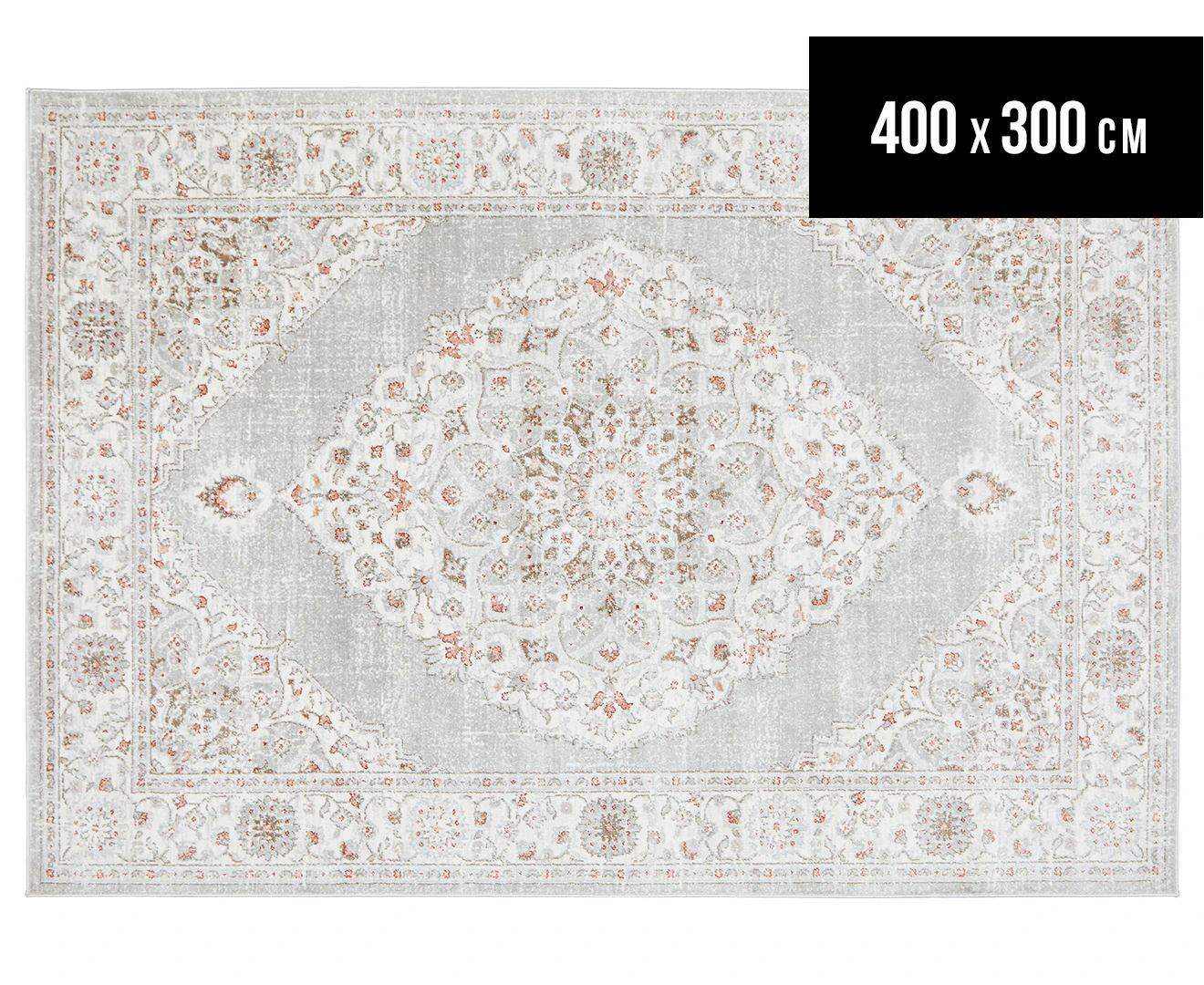 Rug Culture 400x300cm Emotion 77 Silk Look Transitional Rug - Rose