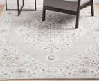 Rug Culture 230x160cm Emotion 77 Silk Look Transitional Rug - Silver