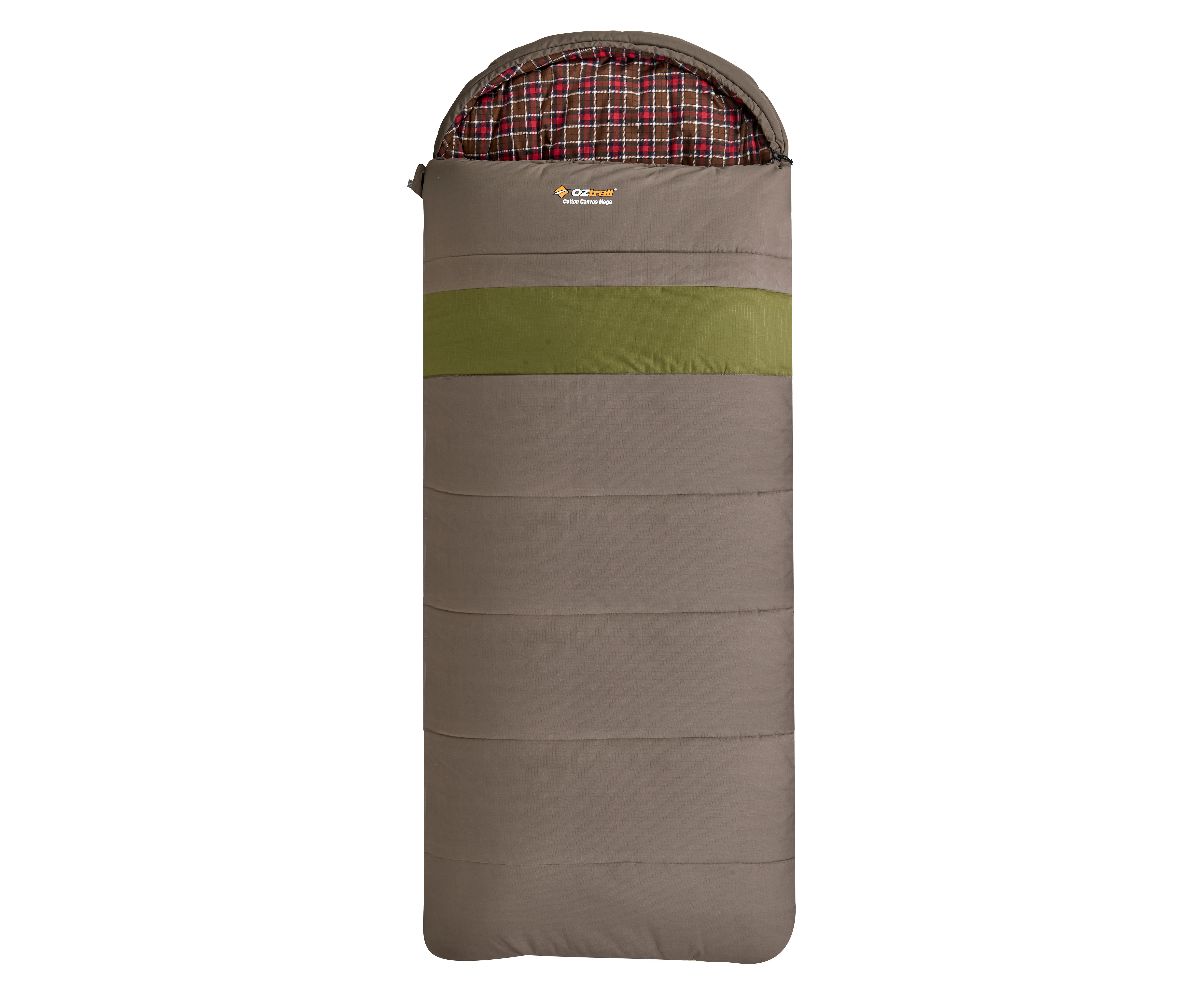 Oztrail Cotton Canvas Mega Hooded -12C Sleeping Bag