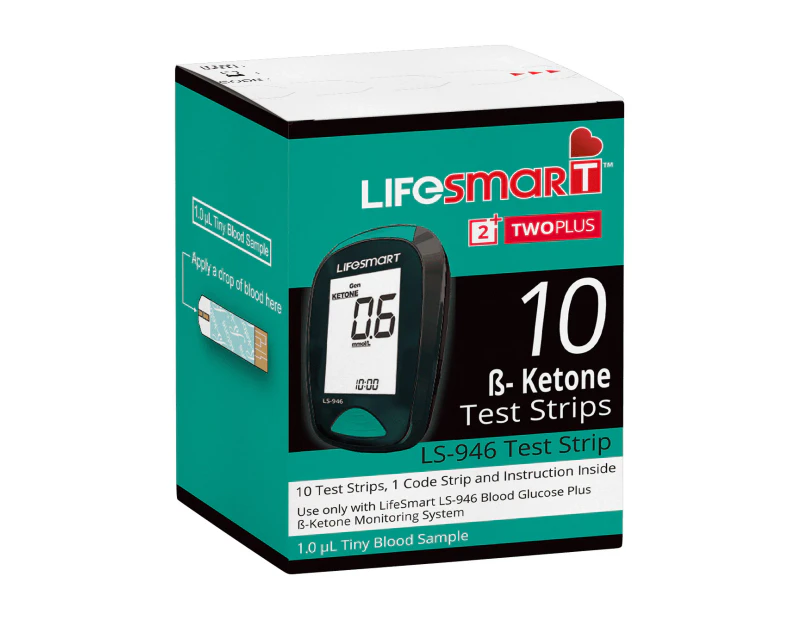 LifeSmart Two Plus B-Ketone Test Strips 10