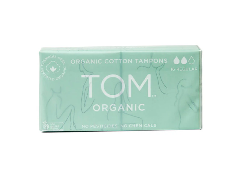Tom Organic Cotton Regular Tampons 16