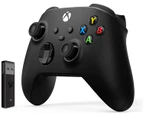 Xbox Wireless Controller Carbon Black + Wireless Adapter for Windows (Xbox Series X/S)