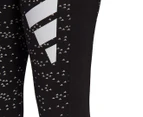 Adidas Women's Sportswear Allover Print Tights / Leggings - Black
