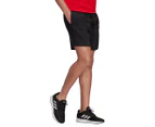 Adidas Men's AeroReady Essentials Chelsea Linear Logo Shorts - Black/Scarlet