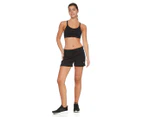 Adidas Women's Essentials Slim 3-Stripe Shorts - Black/White