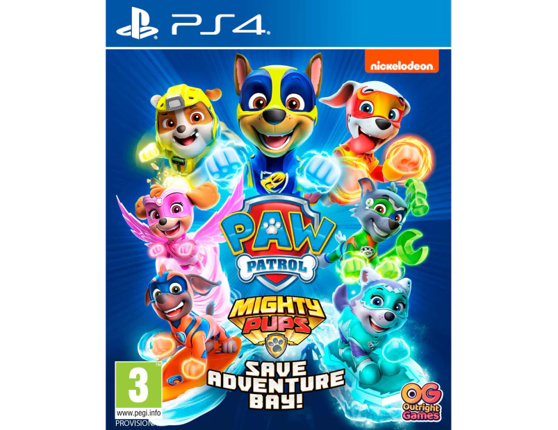 PAW Patrol Mighty Pups Save Adventure Bay PS4 Game