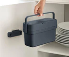 Joseph & Joseph Compo 4L/23.5cm Food Waste Caddy Storage w/ Handle/Lid Graphite