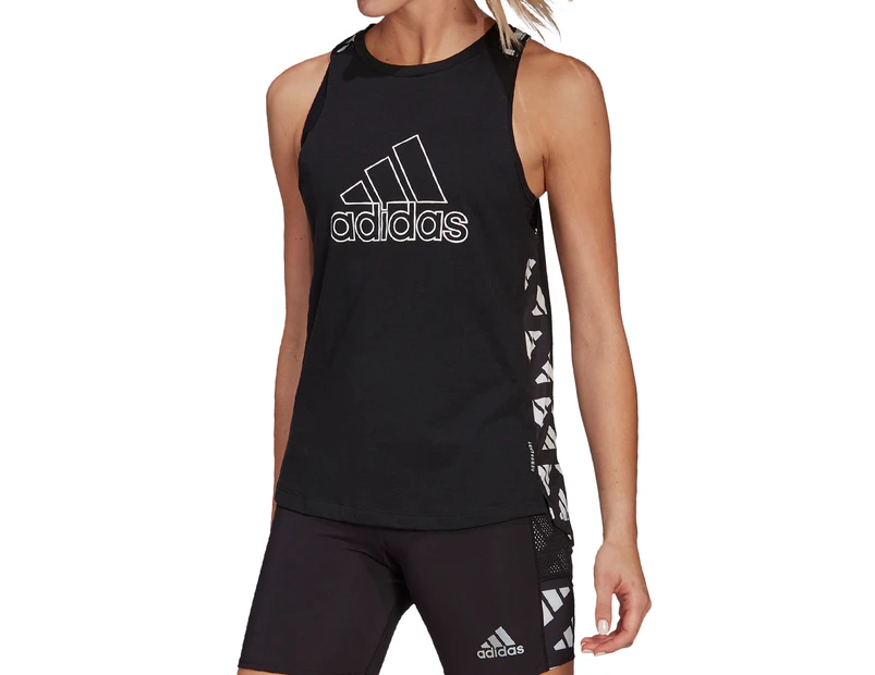 Adidas Women's Own The Run Celebration Tank Top - Black/White